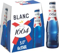1664 6x25cl 1664 blanc 5.0 degre alcool