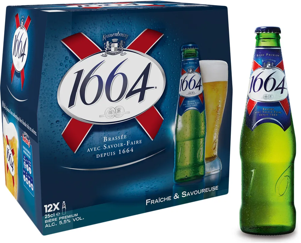 1664 - 12x25cl 1664 - 5.50 degre alcool