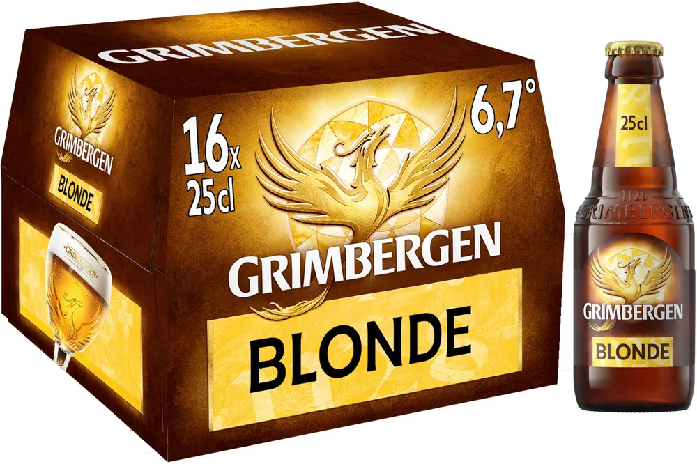 Grimbergen Bière d'Abbaye 16X25CL GRIMBERGEN BLONDE 6.7 DEGRE ALCOOL