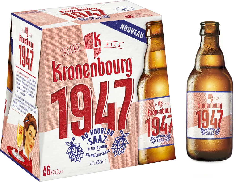 Kronenbourg - 6x25cl kronenbourg 1947 - 5.00 degre alcool