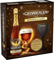 Grimbergen - 75cl grimbergen noel coffret +2 ver - 6.50 degre alcool