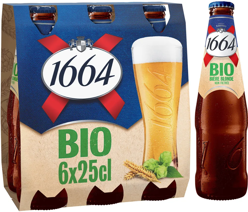 1664 6x25cl 1664 bio fr-bio-01 5.5 degre alcool