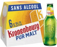 Kronenbourg 6X25CL KRONENBOURG PUR MALT 0.4 DEGRE ALCOOL