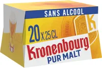 Kronenbourg 20X25CL KRONENBOURG PUR MALT 0.4 DEGRE ALCOOL