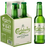 Carlsberg 4X33CL CARLSBERG UNFILTERED 5.0 DEGRE ALCOOL