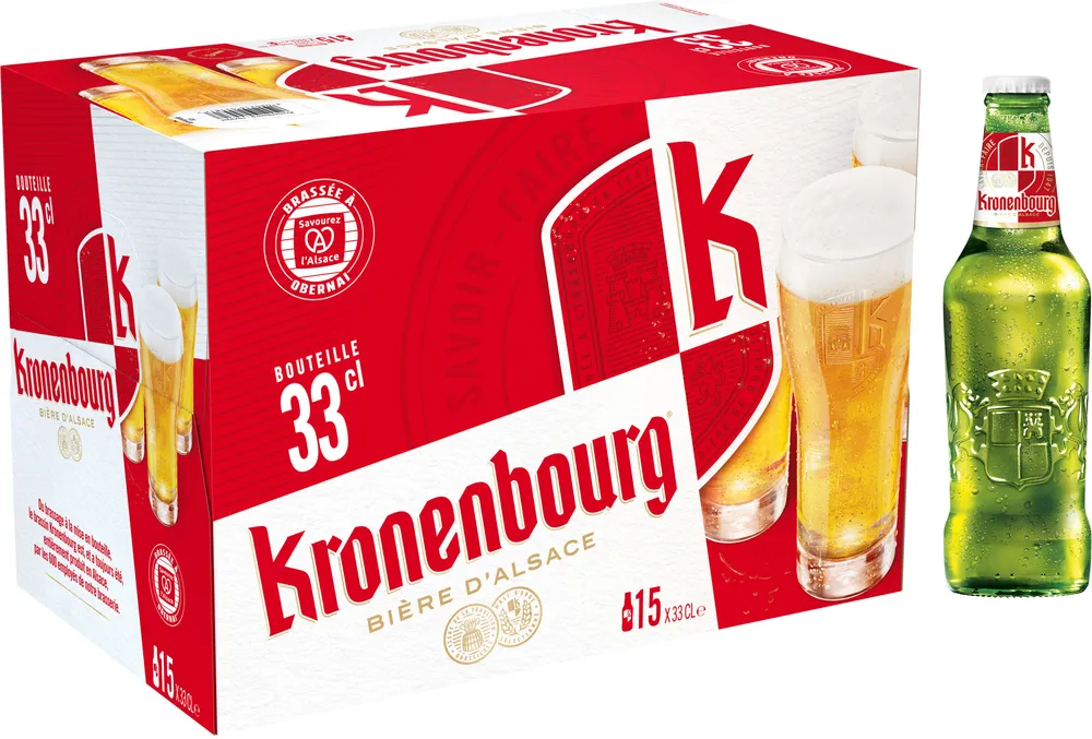 Kronenbourg 15X33CL KRONENBOURG 4.2 DEGRE ALCOOL