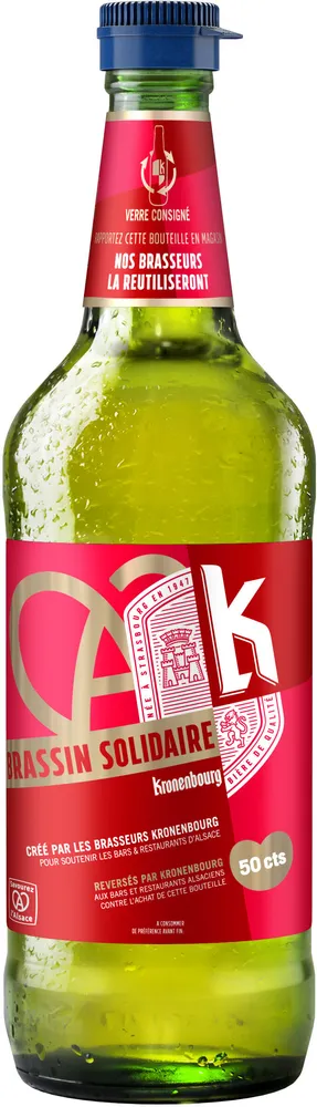Kronenbourg - 75cl kronenbourg brassin solidaire - 5.00 degre alcool