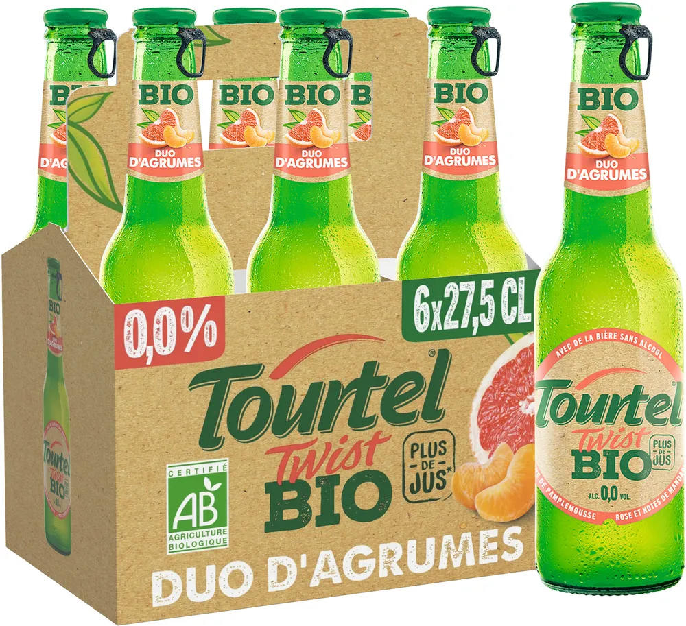 Tourtel 6X27,5CL TTWIST AGRU FRBIO-01 0.0 DEGRE ALCOOL