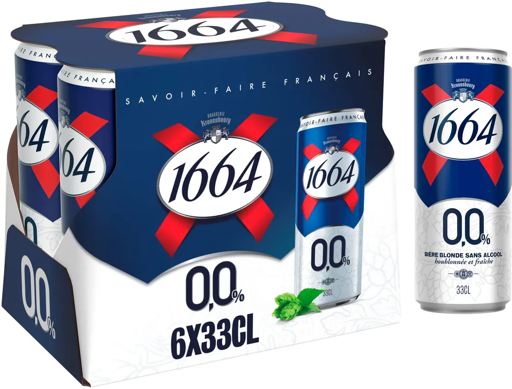 1664 6x33cl can 1664 0.0 0.0 degre alcool