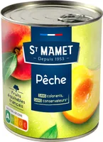 Pêches avec jus naturel