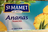 Ananas tranches au sirop léger