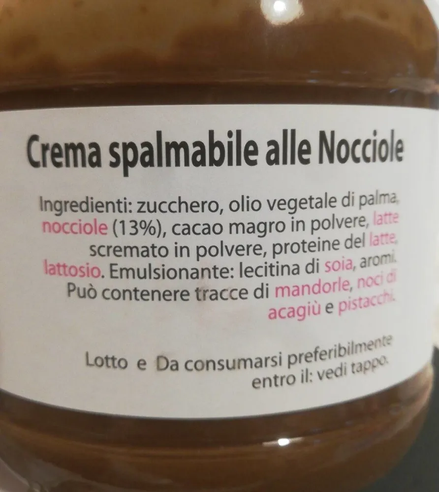 Crema Spalmabile alle Nocciole