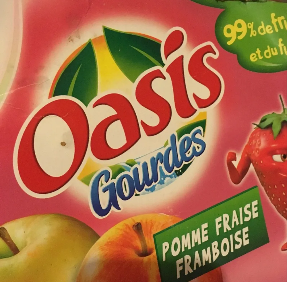 Oasis gourde pomme/fraise/frambois
