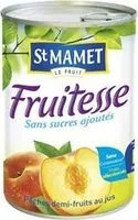 St mamet, Fruitesse peche 1/2 , la boite