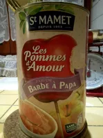 Compote les pommes d'amour parfum barbe à papa