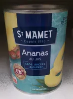 Ananas origine Philippines en tranches au jus Sans sucres ajoutés