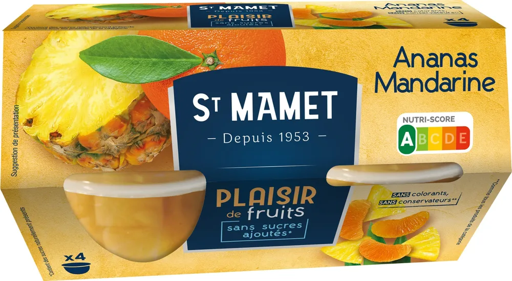Cup Ananas Mandarine Sans sucres ajoutés