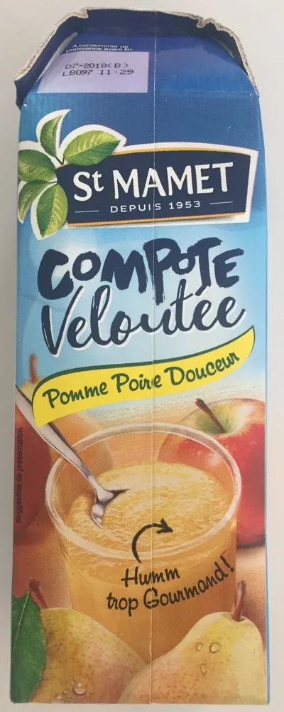 Compote Veloutée pomme/poire