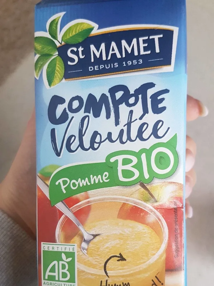 compote veloutée pomme bio