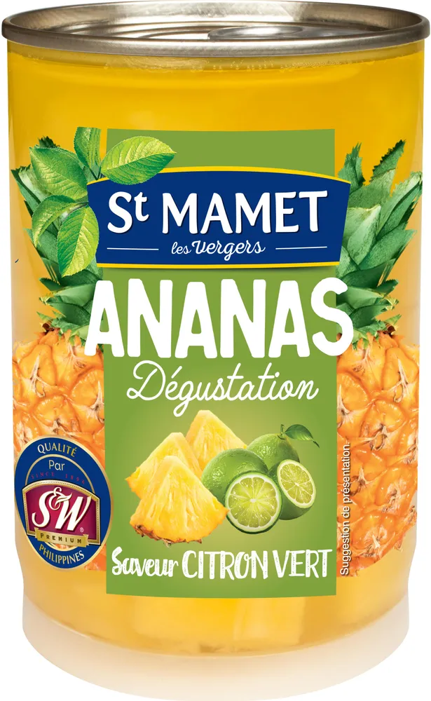 Ananas Dégustation 385 G Saveur Citron Vert
