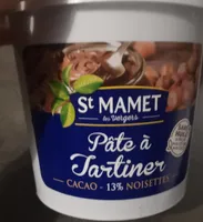 Pâte à tartiner cacao noisettes