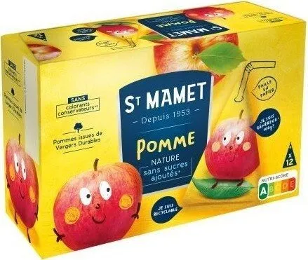 Berlingot pomme sans sucres ajoutés