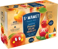 Berlingot smoothie pomme pêche abricot sans sucres ajoutés