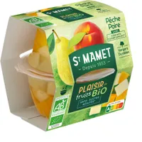 Plaisir de Fruits - Pêche & Poire Bio - Sans sucres ajoutés