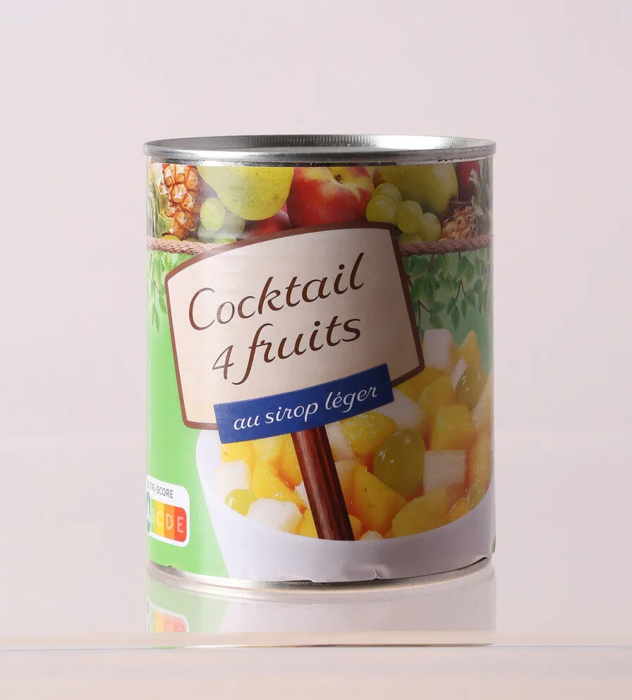 Cocktail 4 fruits au sirop léger