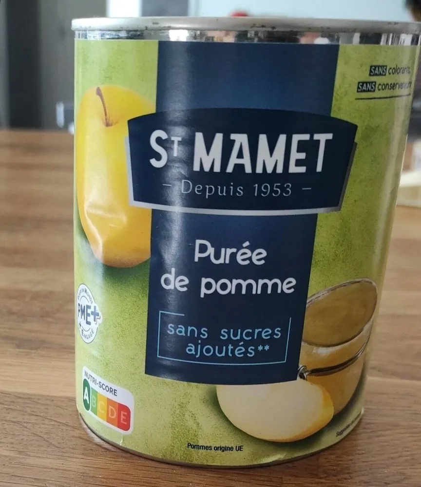 Purée de pomme sans sucre ajouté