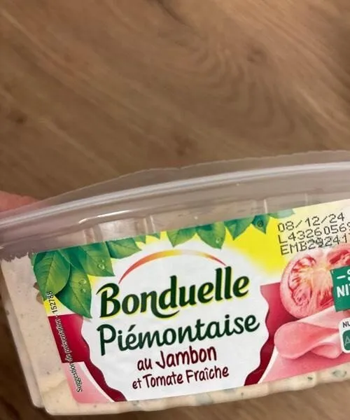 Piémontaise au jambon et tomate fraîche