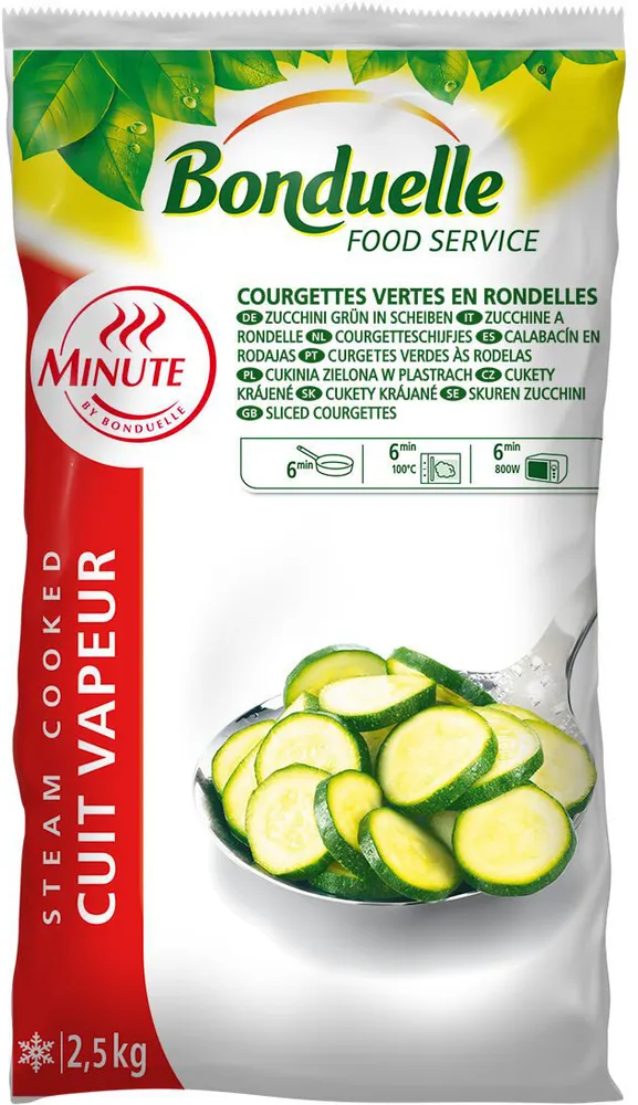 Courgette verte rondelle Minute®