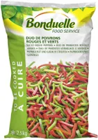 Duo poivron vert & rouge lanière