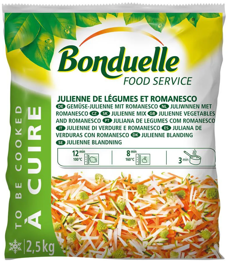 Julienne de légumes et romanesco