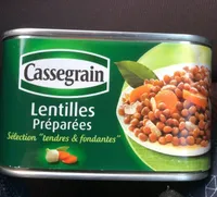 Cassegrain lentilles cuisinées 1/2x2