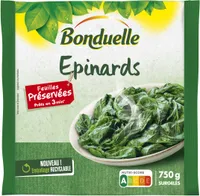 Epinards Feuilles Préservées 750g