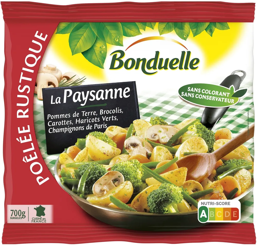 Poêlée La Paysanne - Pommes de terre, Brocolis, Champignons de Paris