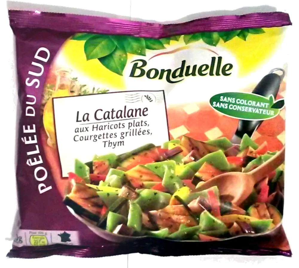 Poêlée du sud : La catalane aux haricots plats, courgettes grillées, thym