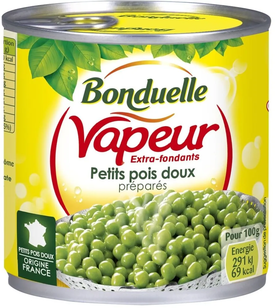 Vapeur Extra-fondants Petits pois doux préparés