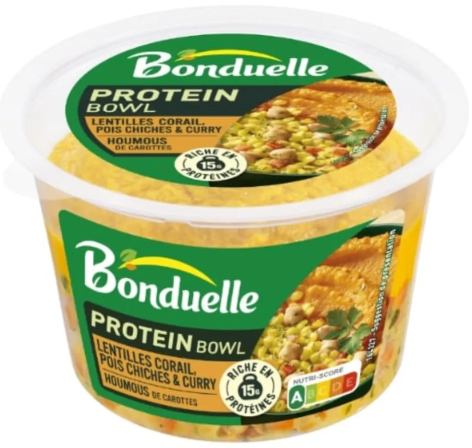 Protein Bowl - Lentilles corail, pois chiches & curry
