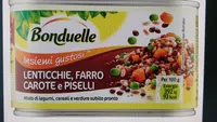 Bonduelle insiemi gustosi lenticchie, farro, carote e piselli