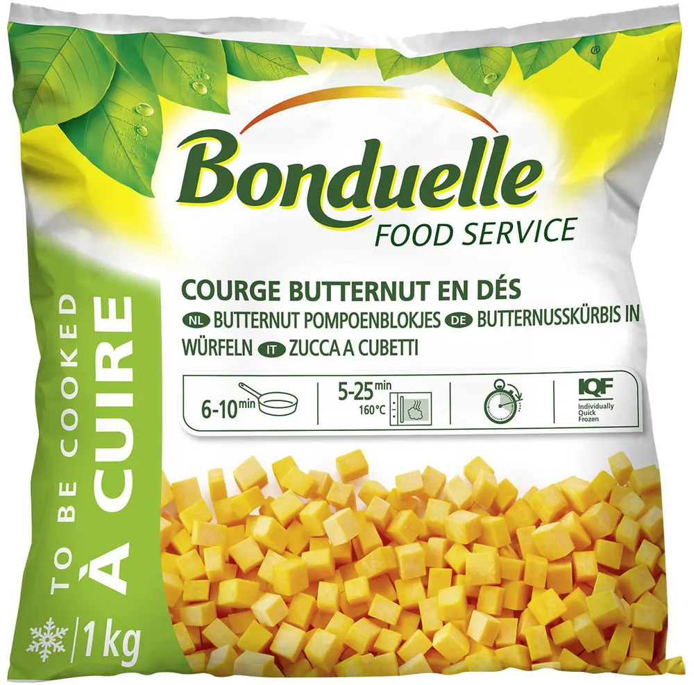 Courge butternut en dés