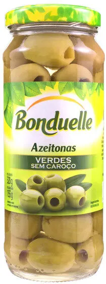 Azeitona Verde Em Conserva Sem Caroço Bonduelle Vidro 170g