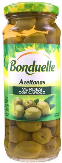 Azeitona Verde Em Conserva Com Caroço Bonduelle Vidro 200g