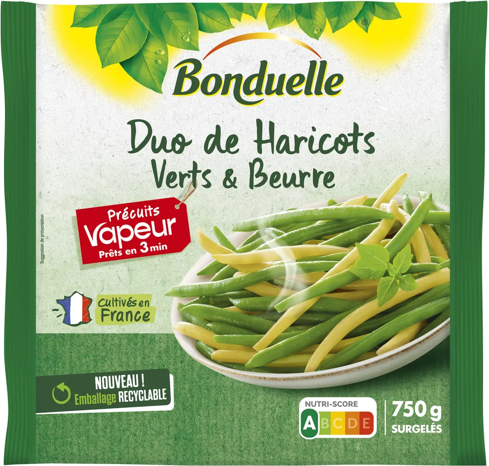Haricots verts-haricots beurre 750g