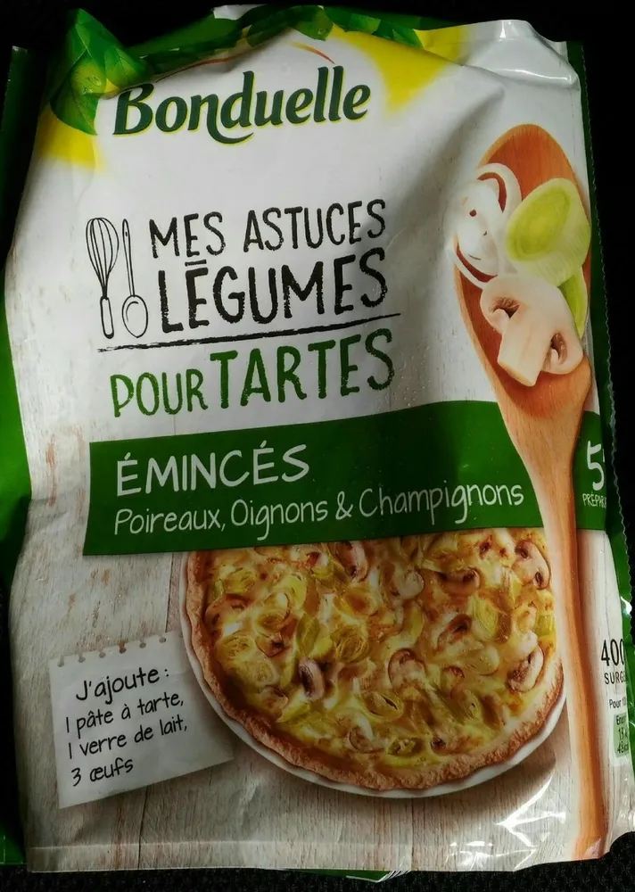 Émincés poireaux, oignons et champignons