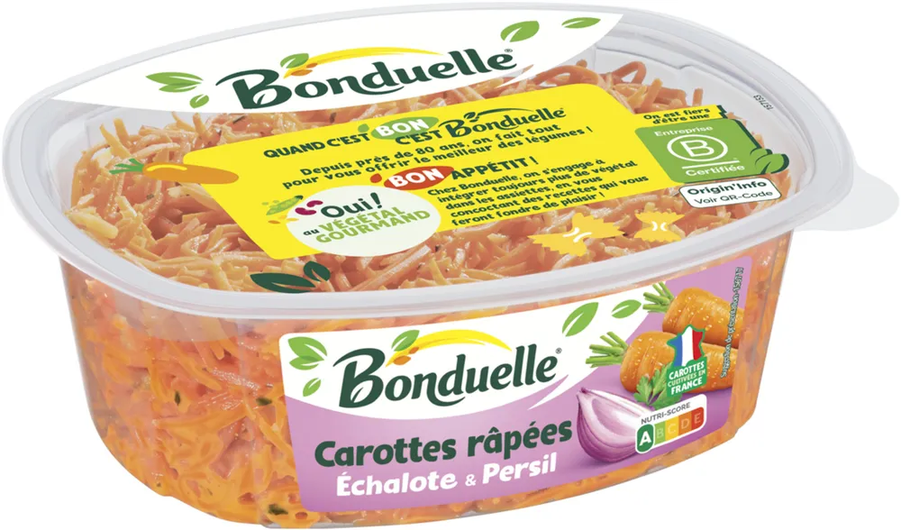 Carottes rapees echalote 320g