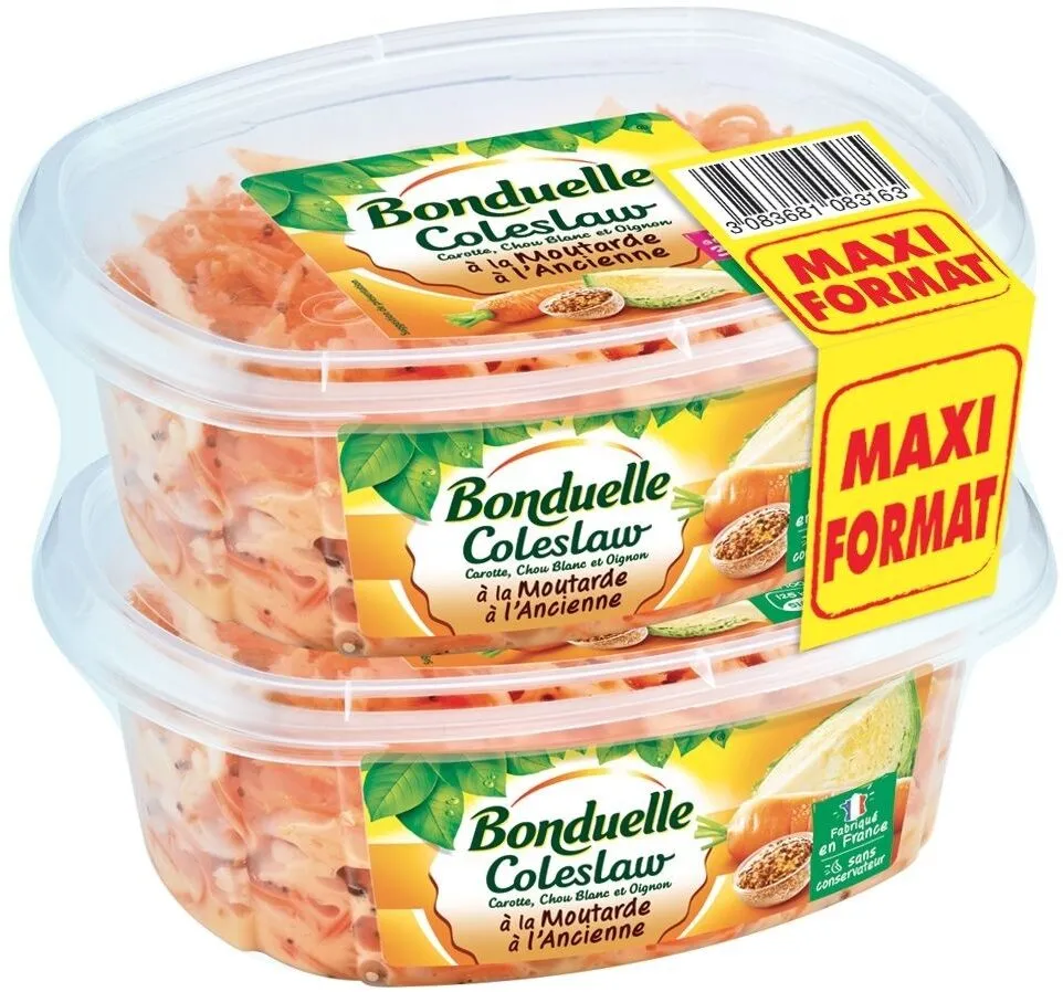 Coleslaw à la moutarde à l'ancienne