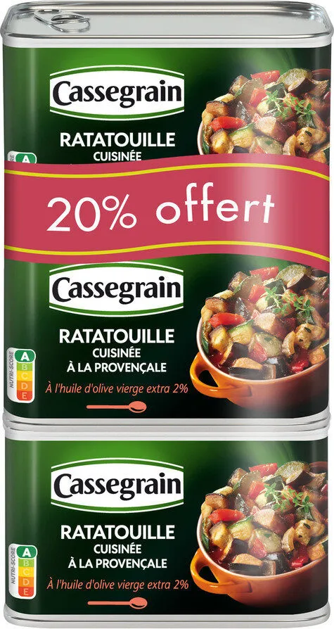 Ratatouille cuisinée à la provençale
