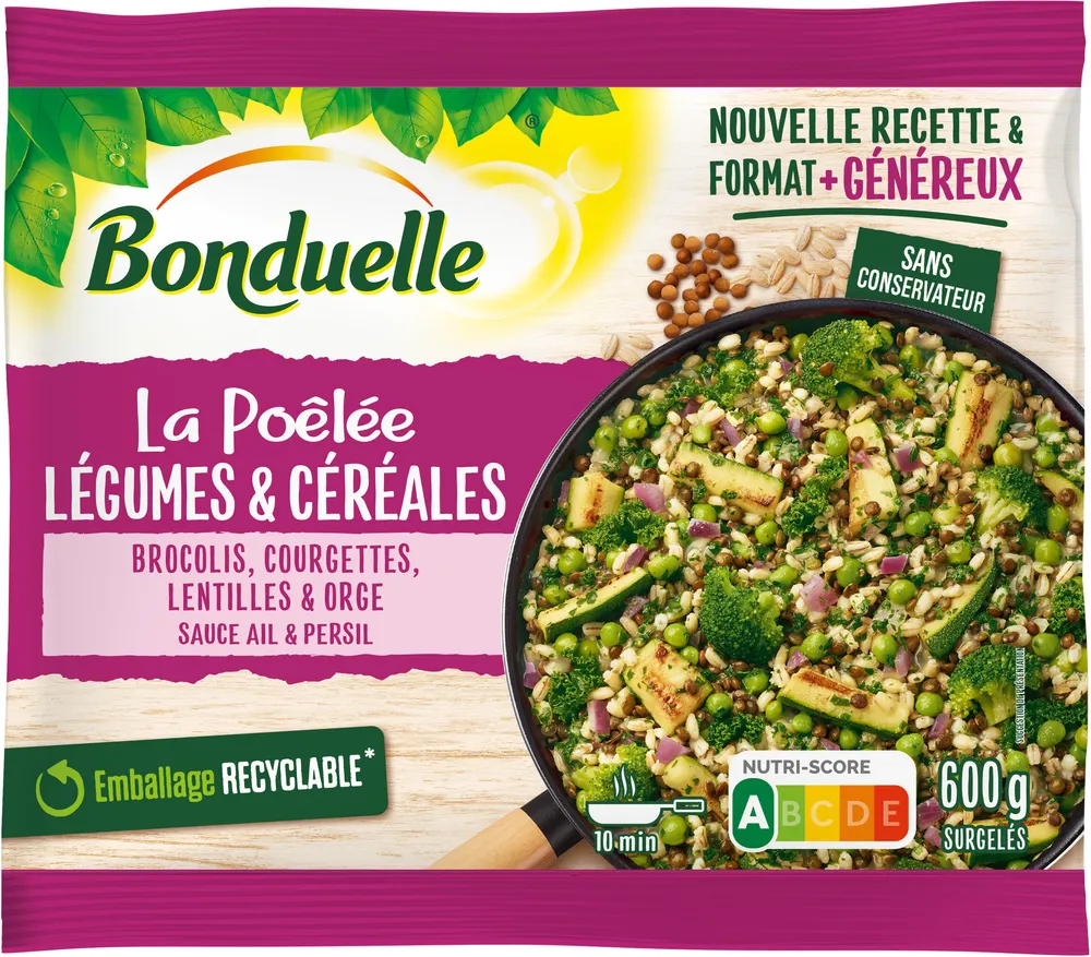 Poêlée légumes & céréales Brocolis